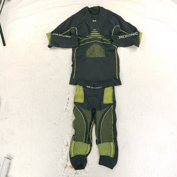 X Bionic Set Thermo Shirt Pants Compression Suit PV 1.0 S/M Small Medium Gray - Picture 2 of 7